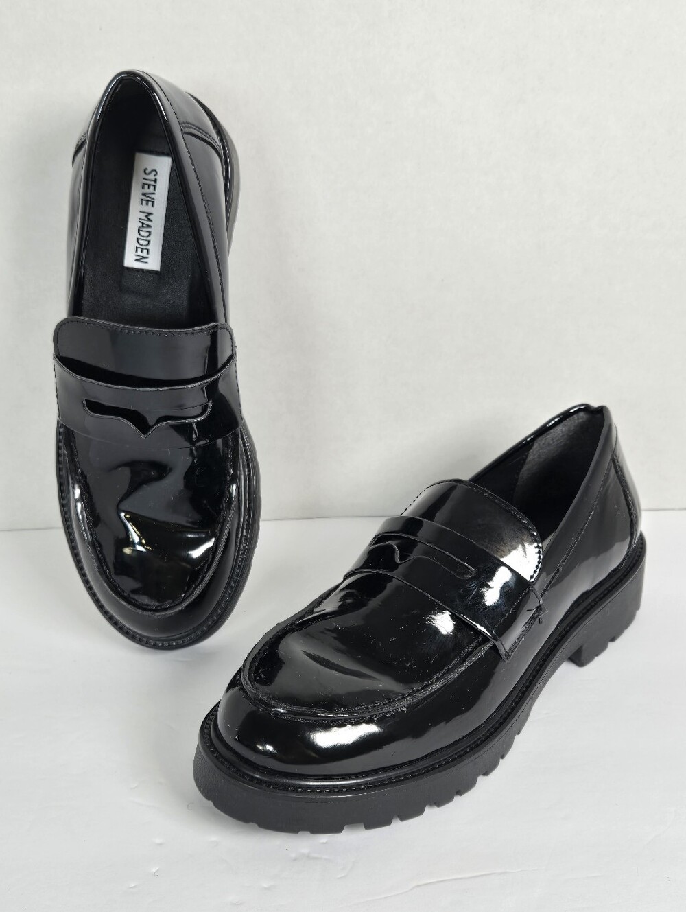 Steve Madden Langsten (Women's) - Gloss Black - Size 7